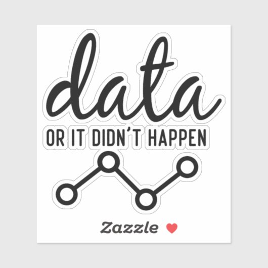 Data of het is niet gebeurd, Data scientist engine Sticker (Vel)