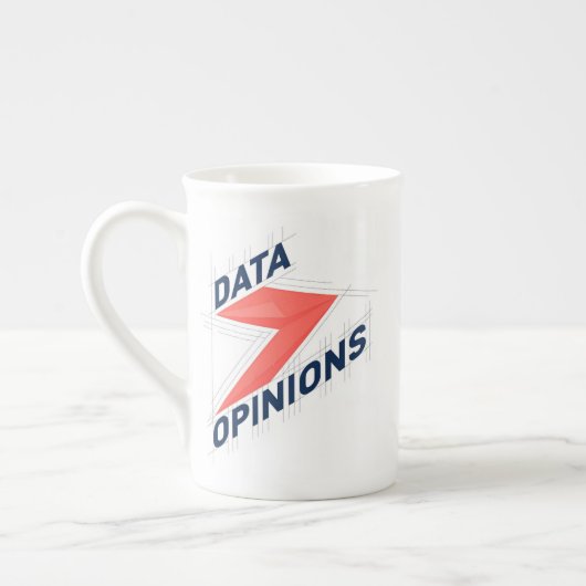 DATA > OPINIONS Bone China Mug | Geek Coffee Cup (Gauche)