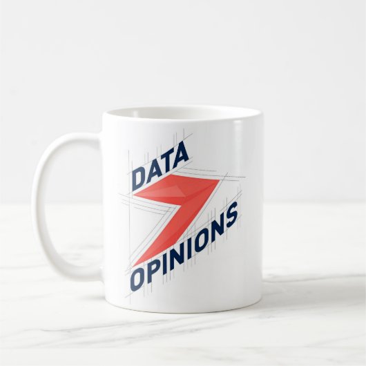DATA > OPINIONS Mug | Geek Coffee Cup Koffiemok (Links)