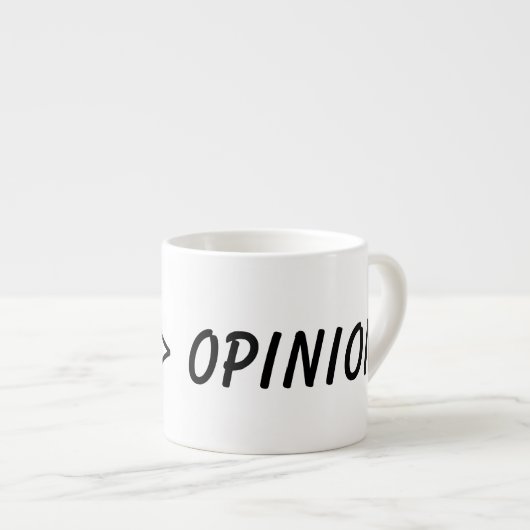 data over opinion , science espresso kop (Voorkant rechts)