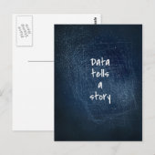 Data raconte une histoire - Carte postale Geek (Devant / Derrière)