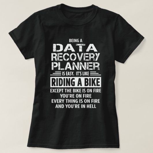 Data Recovery Planner T-shirt (Design voorkant)