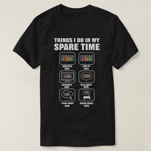 Data Science Big Data Analytics voor Data Scientis T-shirt (Design voorkant)