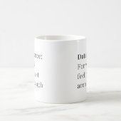 Data Science Mug - Car Quand Les Sentiments Ne Suf (Centre)