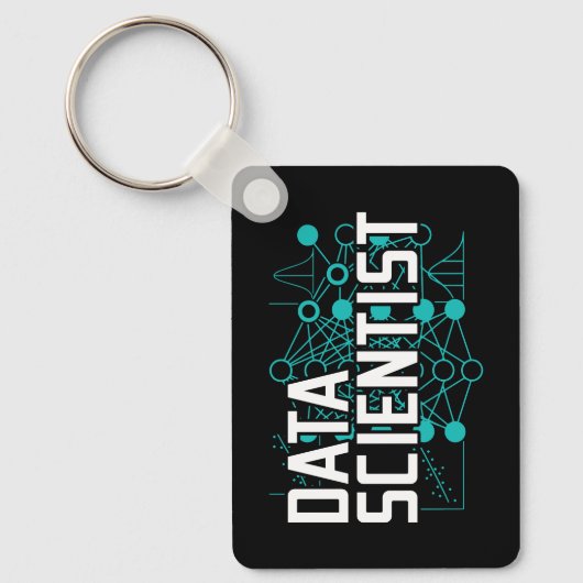 Data Scientist Data Analyst Gift Sleutelhanger (Voorkant)