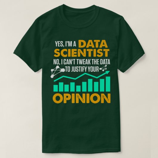 Data Scientist Data Science Mining Analyst Premium T-shirt (Design voorkant)