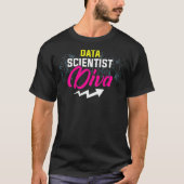 Data Scientist Diva Data Science Mining Analist T-shirt (Voorkant)