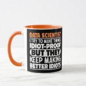 Data Scientist Ik probeer dingen grappig te zeggen Mok (Links)
