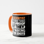 Data Scientist Ik probeer dingen grappig te zeggen Mok (Voorkant links)