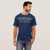 Data Statistics Wiskunde Computer Science Analyst T-shirt (Voorkant volledig)