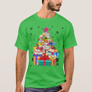 Data Tree Library Xmas Lights Boom Lover Libr T-shirt