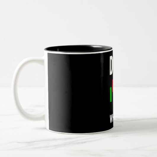 Data Whisperer Data Analyst Data Science Stock Tweekleurige Koffiemok (Links)