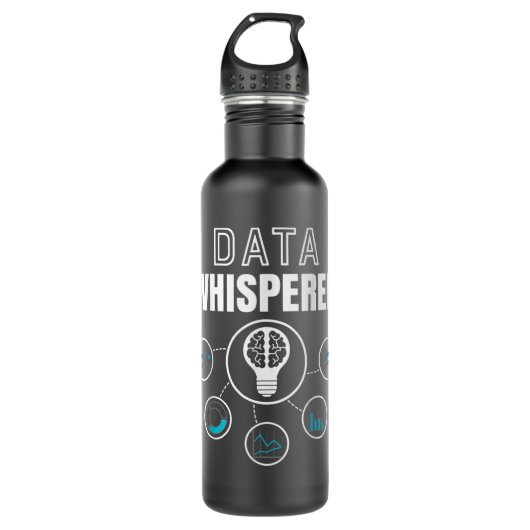 Data Whisperer - Data Geek - Big Data Analysts GIF Waterfles (Voorkant)