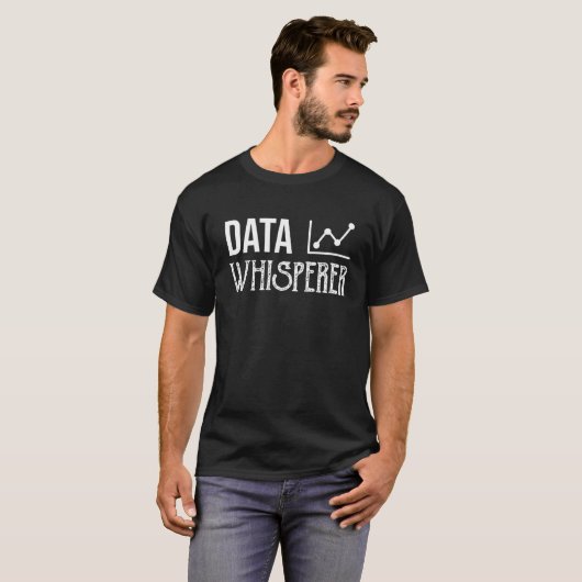 Data Whisperer Funny Software Computer Engineering T-shirt (Voorkant volledig)