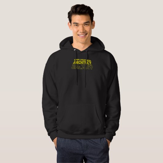 Database Architect  Space Backside Hoodie (Voorkant volledig)