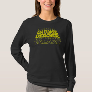 Database Ontwerper Ruimte Achterkant Ontwerp T-shirt