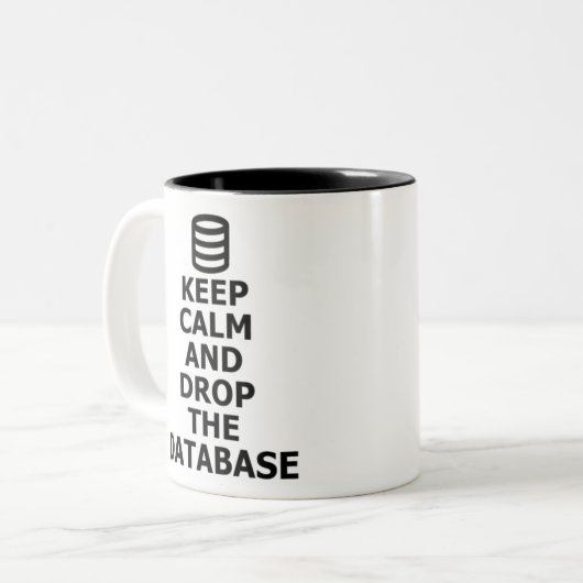 Databasebeheer DBA Tweekleurige Koffiemok (Voorkant links)