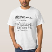 Databasebeheerder - "Data Whisperer" T-shirt (Voorkant)