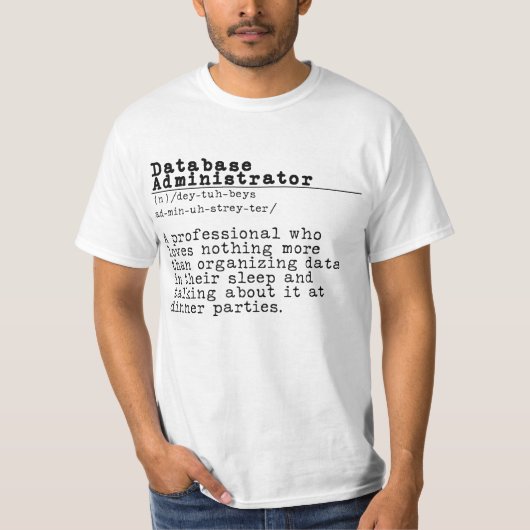 Databasebeheerder - "Data Whisperer" T-shirt (Voorkant)