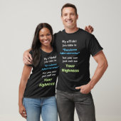 "Databasebeheerder" of UW HOOGTE T-shirt (Unisex)
