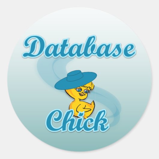 Databasekoppel 3 ronde sticker (Voorkant)