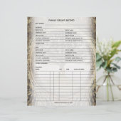 Datablad Familieboom-genealogon (Staand voorkant)