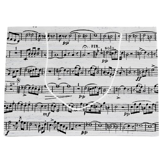 Datablad Music on Whitewash-out hout Groot Cadeauzakje (Voorkant)