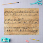 Datablad Music Parchment Background Decoupage Tissuepapier (Craft)