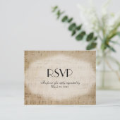Datablad Music Theme RSVP-keuzen Uitnodiging Briefkaart (Staand voorkant)