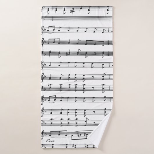 Datablad Muziek Badhanddoek (Badhanddoek)