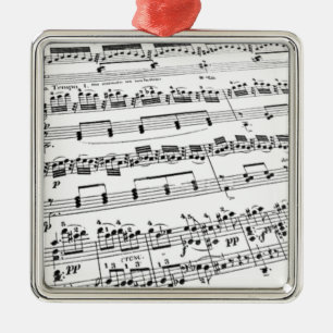 Datablad Muziek Metalen Ornament