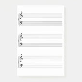 Datablad Muziek Post-it® Notes (Voorkant)
