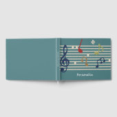 Datablad Muzieknotities Trendy Personalized Gastenboek (Volledig)