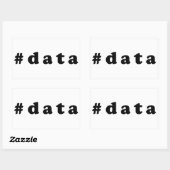 Dataliefhebber Rechthoekige Sticker (Vel)