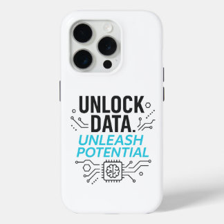Datarevolutie: Abstracte AI potentiële matrixtechn iPhone 15 Pro Case