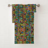 Dataset met meerdere kleuren bad handdoek (Insitu)