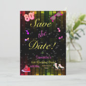 Date 80's Save the Date, Back to the 80's, Any Age, (Debout devant)