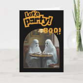 Date café éffrayant | Invitation de Ghost Hallowee (Devant)