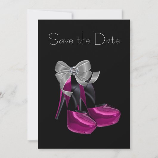 Date Chaussures à talons hauts rose chaud noir Save The (Devant)