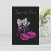 Date Chaussures à talons hauts rose chaud noir Save The (Debout devant)