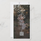 Date Code QR Script Moderne Photo Marque-Page Save the  (Devant)