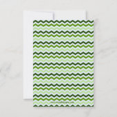 Date Couronne de feuilles vertes Chevron - 3x5 Save the (Dos)