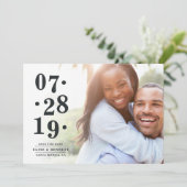 Date de bulle | Photo Enregistrer la carte Date (Debout devant)