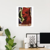 Date de la mort de Durruti sur_Propaganda Poster (Bureau à domicile)