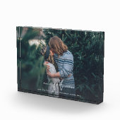 Date de mariage Lettre tendance Bloc de photo pers (Droite)