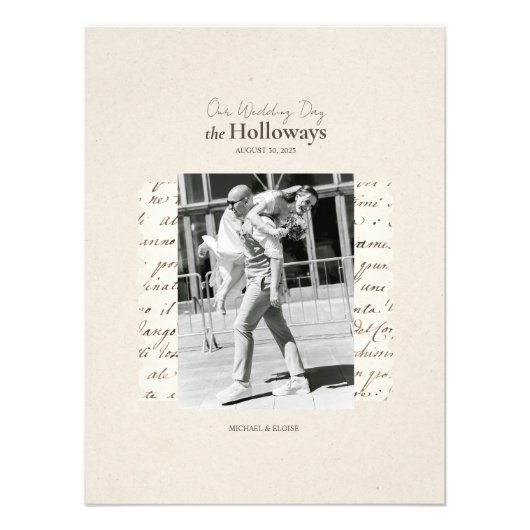 Date de mariage personnalisée Mémorabilia photo Im (Devant)