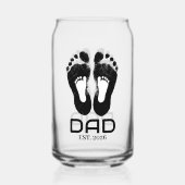 Date de naissance Empreintes de bébé Nouveau Papa (Recto)