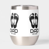 Date de naissance Empreintes de bébé Nouveau Papa (Arrière)