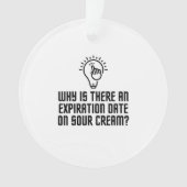 Date d'expiration de la crème aigre (devant)