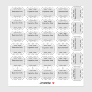 Date d'expiration Étiquette, Étiquettes de cuisine
